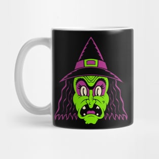 Retro Halloween Witch Mug